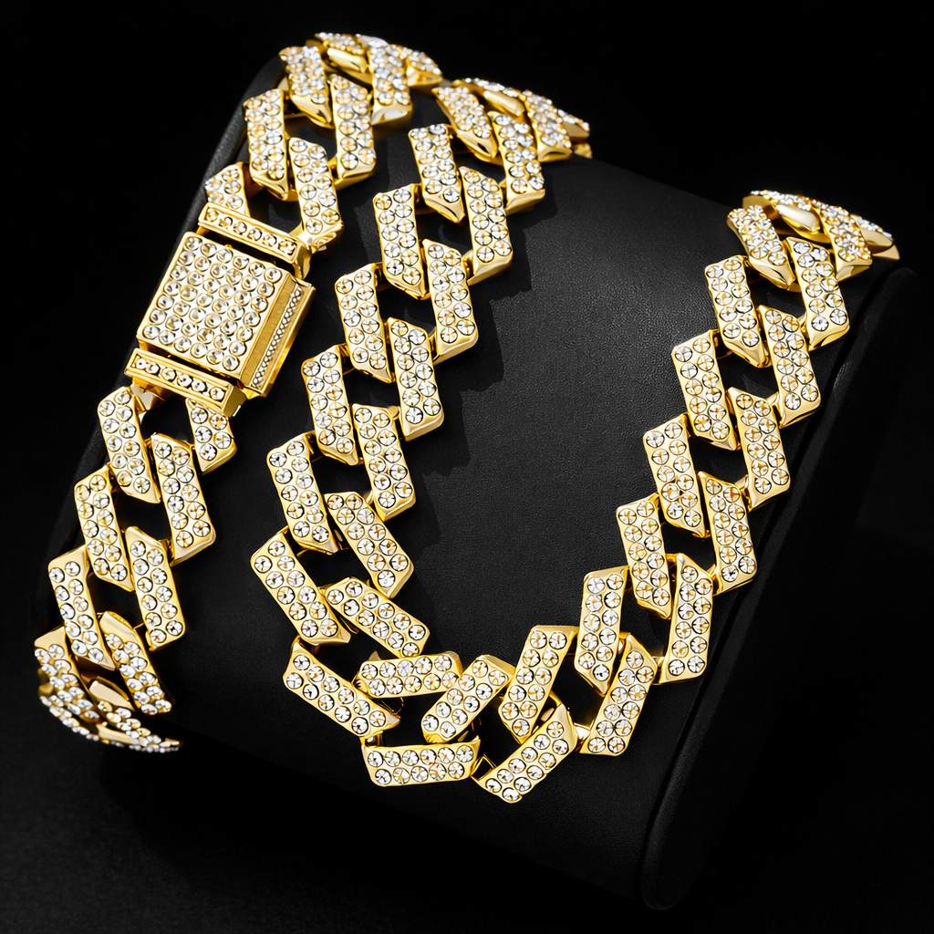 Pulsera Cubana Dorada Premium 💎